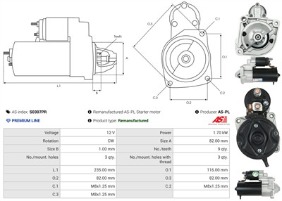 AS-PL S0307PR EAN: 5902129134800.