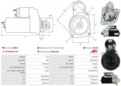 AS-PL S0314 EAN: 5901259463286.