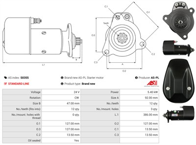 AS-PL S0355 EAN: 5901259467871.