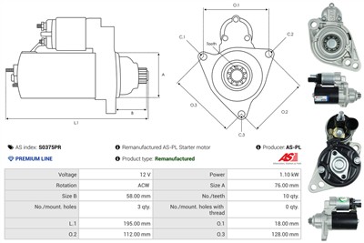 AS-PL S0375PR EAN: 5902129074045.