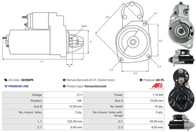 AS-PL S0396PR EAN: 5902129095132.