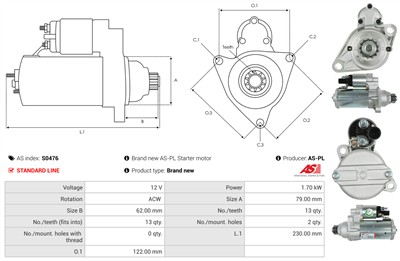 AS-PL S0476 EAN: 5901259484632.