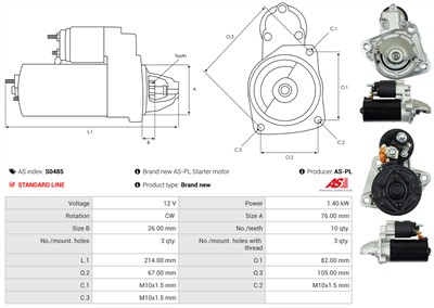 AS-PL S0485 EAN: 5901259488586.