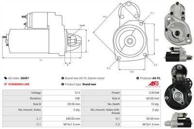 AS-PL S0491 EAN: 5901259442885.