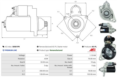 AS-PL S0501PR EAN: 5902129074885.