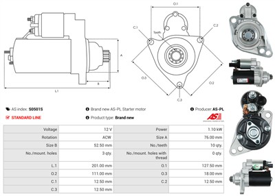 AS-PL S0501S EAN: 5902129105169.