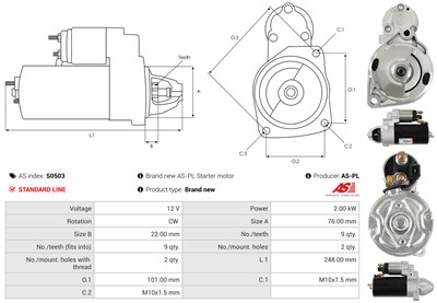 AS-PL S0503 EAN: 5902129004462.