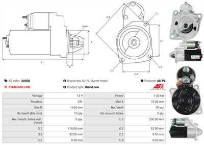 AS-PL S0508 EAN: 5902129006404.