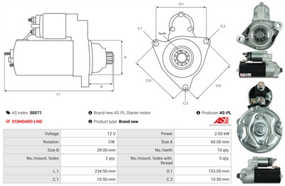 AS-PL S0571 EAN: 5902129028147.