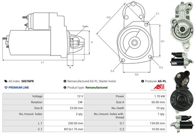 AS-PL S0576PR EAN: 5902129091479.