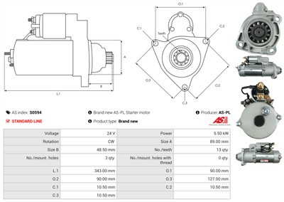 AS-PL S0594 EAN: 5902129033400.