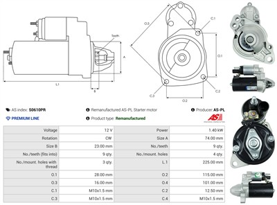 AS-PL S0610PR EAN: 5902129072447.