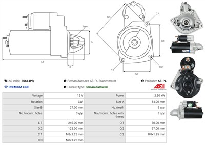 AS-PL S0614PR EAN: 5902129101550.