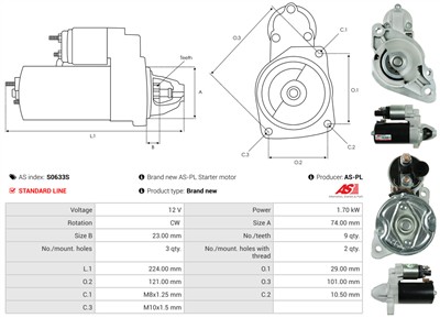 AS-PL S0633S EAN: 5902129054160.