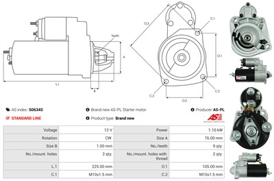 AS-PL S0634S EAN: 5902129055877.