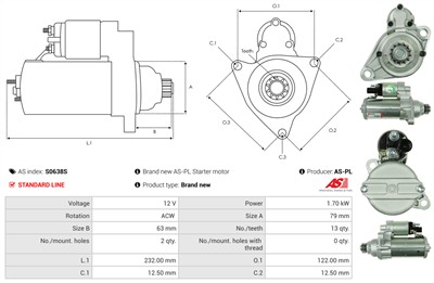 AS-PL S0638S EAN: 5902129095279.