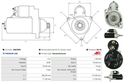 AS-PL S0678PR EAN: 5902129087946.