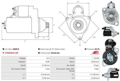AS-PL S0681S EAN: 5902129106845.