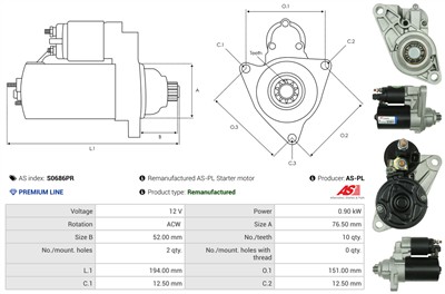 AS-PL S0686PR EAN: 5902129091431.