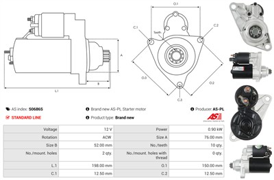 AS-PL S0686S EAN: 5902129133742.