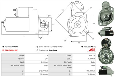 AS-PL S0695S EAN: 5902129093985.