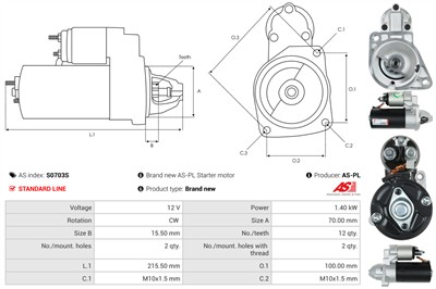 AS-PL S0703S EAN: 5902129102564.