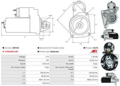 AS-PL S0721S EAN: 5902129105510.