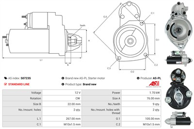 AS-PL S0723S EAN: 5902129105534.