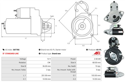 AS-PL S0778S EAN: 5902129110439.