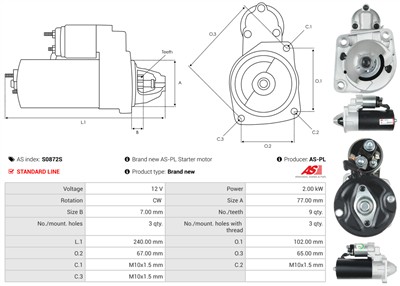 AS-PL S0872S EAN: 5902129132479.