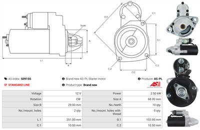 AS-PL S0915S EAN: 5902129177944.