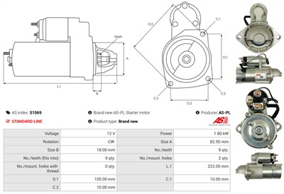 AS-PL S1069 EAN: 5901259492286.