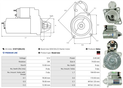 AS-PL S1071(DELCO) EAN: 5901259494686.