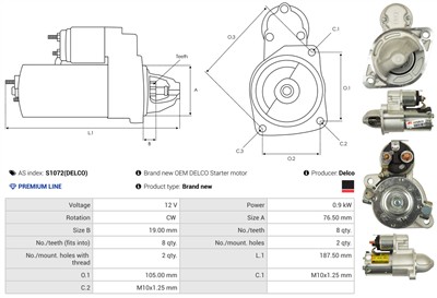 AS-PL S1072(DELCO) EAN: 5901259494693.