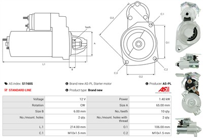 AS-PL S1160S EAN: 5902129061571.