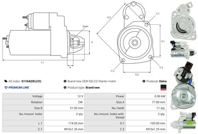 AS-PL S1164(DELCO) EAN: 5902129066132.