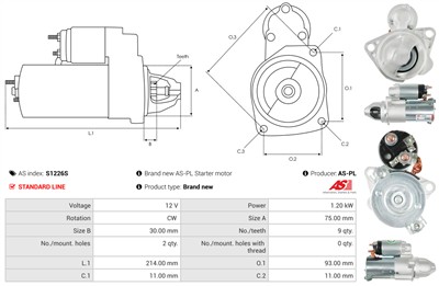 AS-PL S1226S EAN: 5902129124306.