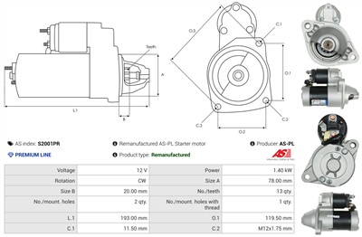 AS-PL S2001PR EAN: 5902129123446.