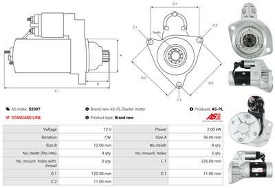 AS-PL S2007 EAN: 5901259421422.