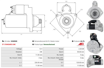 AS-PL S2009SR EAN: 5902129239659.