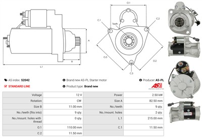 AS-PL S2042 EAN: 5901259469424.