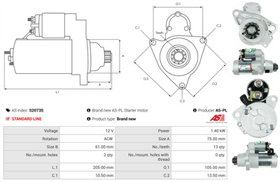 AS-PL S2073S EAN: 5902129078272.