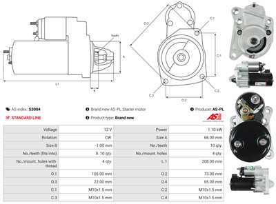 AS-PL S3004 EAN: 5901259421637.