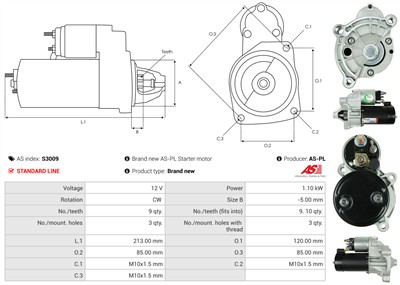 AS-PL S3009 EAN: 5901259421705.