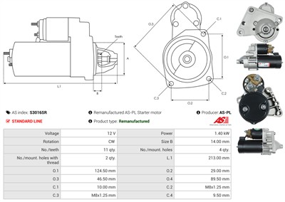 AS-PL S3016SR EAN: 5902129098577.