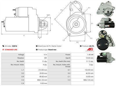 AS-PL S3016 EAN: 5901259421798.