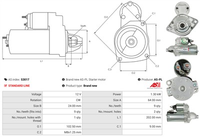 AS-PL S3017 EAN: 5901259421804.