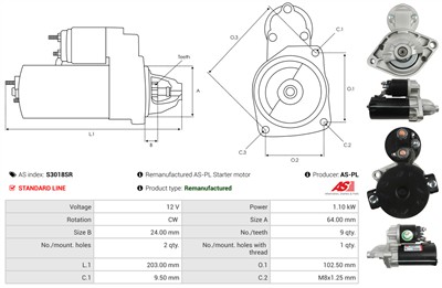 AS-PL S3018SR EAN: 5902129156055.