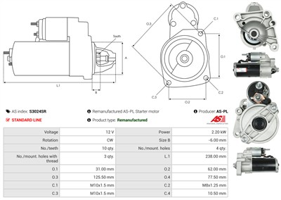 AS-PL S3024SR EAN: 5902129147732.