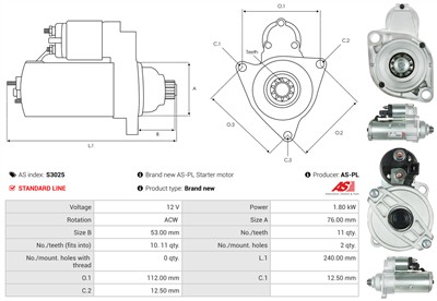 AS-PL S3025 EAN: 5901259421897.